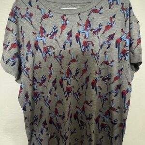 Marvel Spider-Man Logo Crew Neck T-Shirt Unisex 2XL